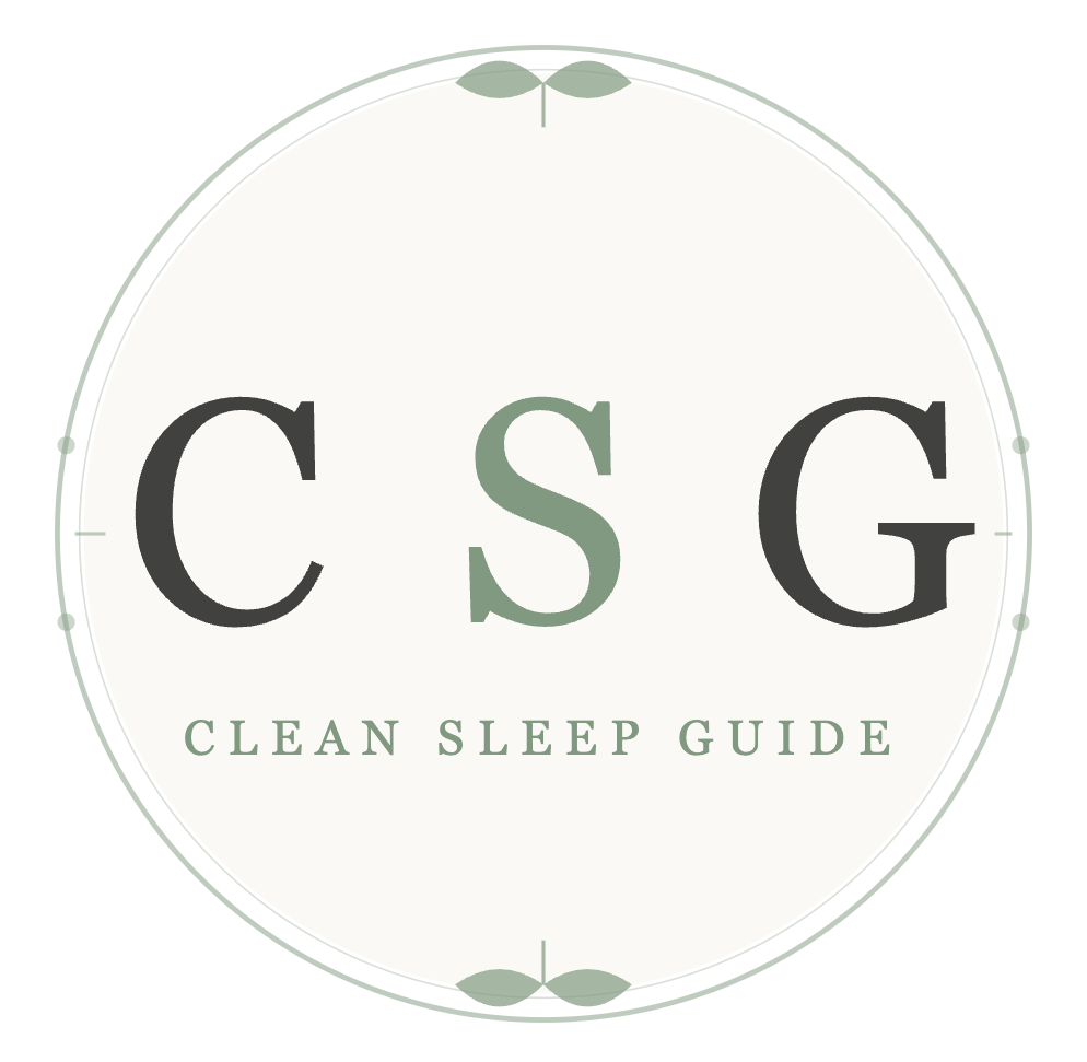 Clean Sleep Guide logo — organic and non-toxic bedroom guide